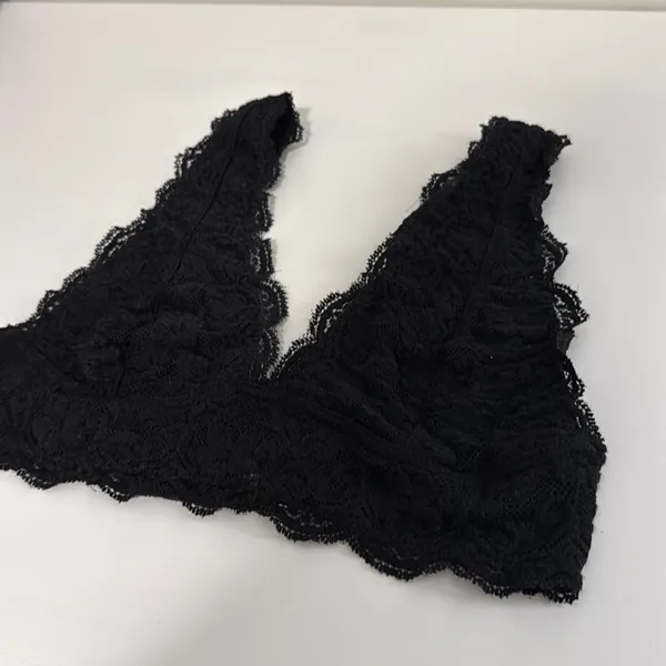 Black Lace Bralette Size M - Image 2