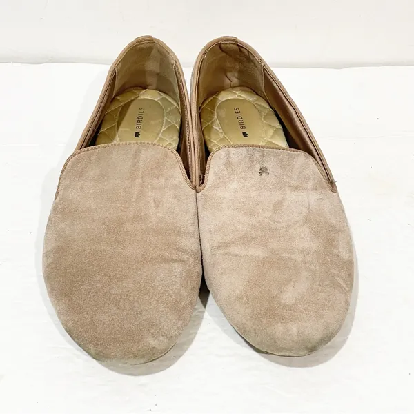 Birdies Shoes‎ Size 8 Womens Beige The Starling Loafer Flats Slip On Suede - Image 2