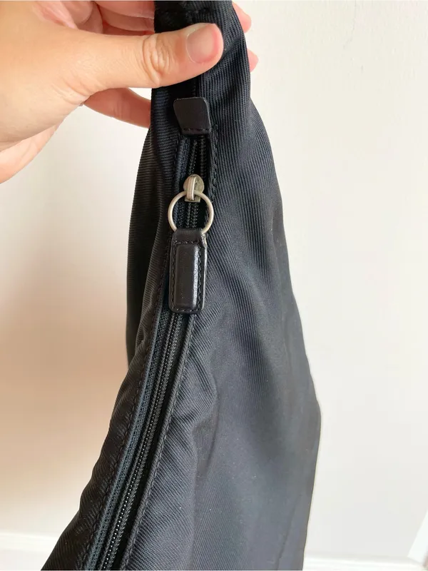 Vintage Coach Mercer Twill Leather Shoulder Hobo Bag 7432 Black Y2K 90s - Image 9