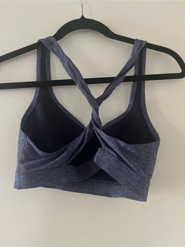 Aerie Navy Blue Sports Bra Medium Gym Hiking Activewear Outdoors - Image 3