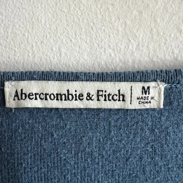 Abercrombie & Fitch Babydoll Long Sleeve Top‎ Sz XS Blue Bella Swan 2000s Style - Image 4