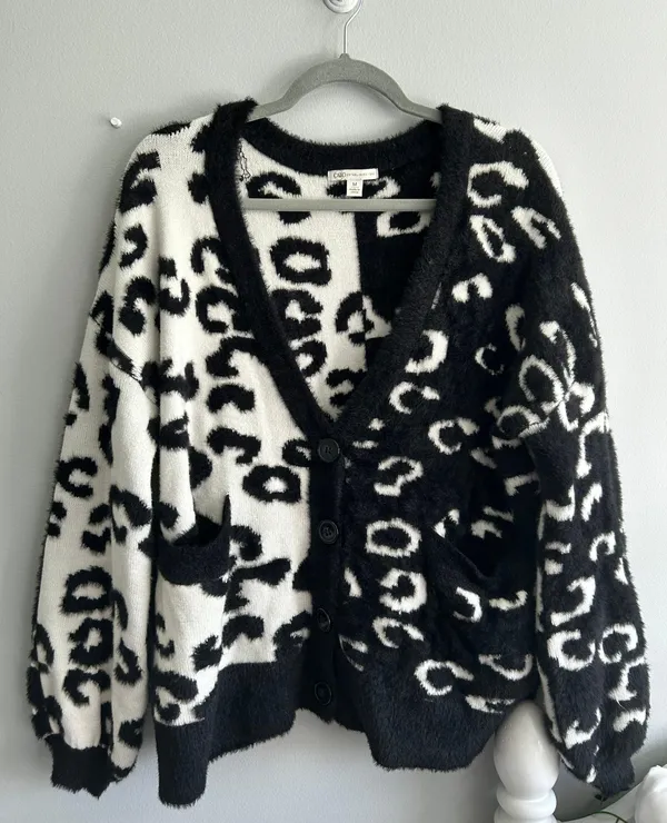 Leopard Print Cardigan   - Image 2