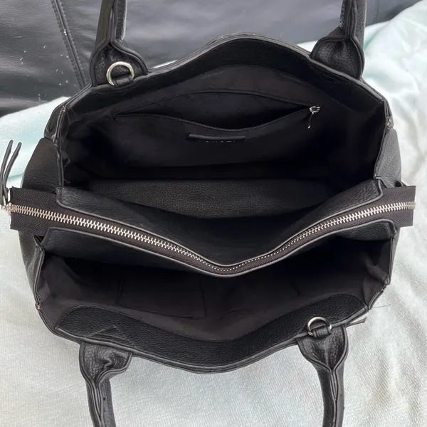 Tahari Satchel Handbag Black - Image 4