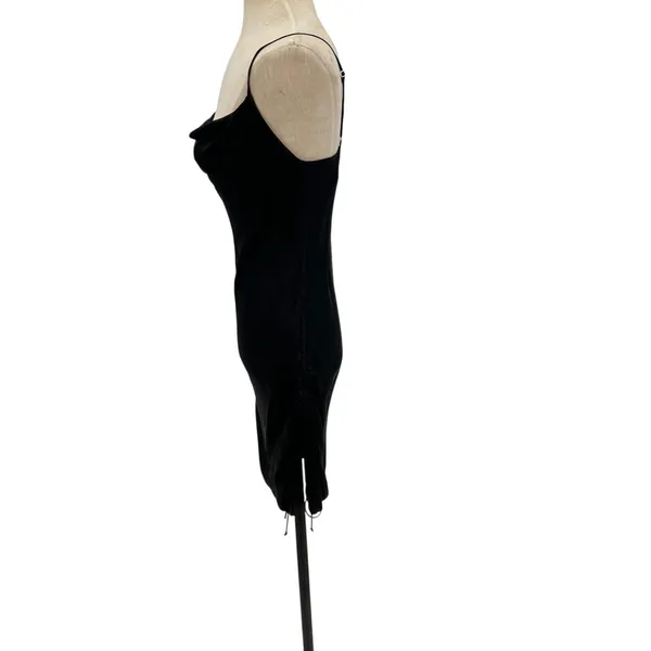 Aritzia‎ Wilfred Only Ruched Slip Dress Mini Sleeveless Black Size Small - Image 6