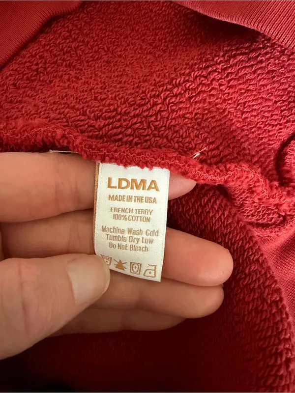 LDMA All Day Crew & All Day Straight Leg Sweats Poppy Size Medium Loungewear - Image 7