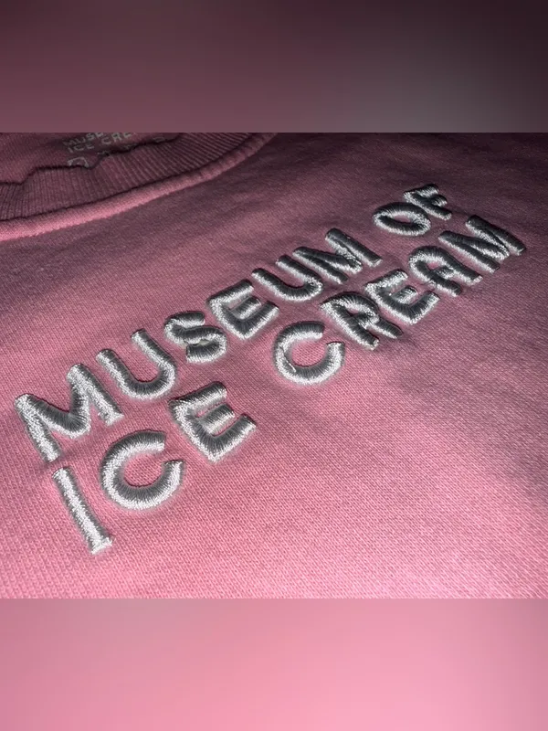 Museum of Ice Cream Crewneck Sweatshirt in Bubblegum Pink Adult XL - Image 4