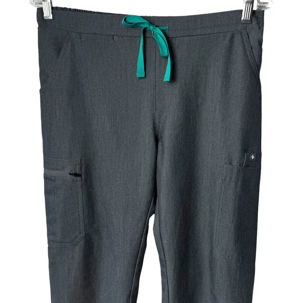 Figs Graphite Gray‎ Yola Scrub Pants Medical Nursing Career Comfort Capsule S - Image 3
