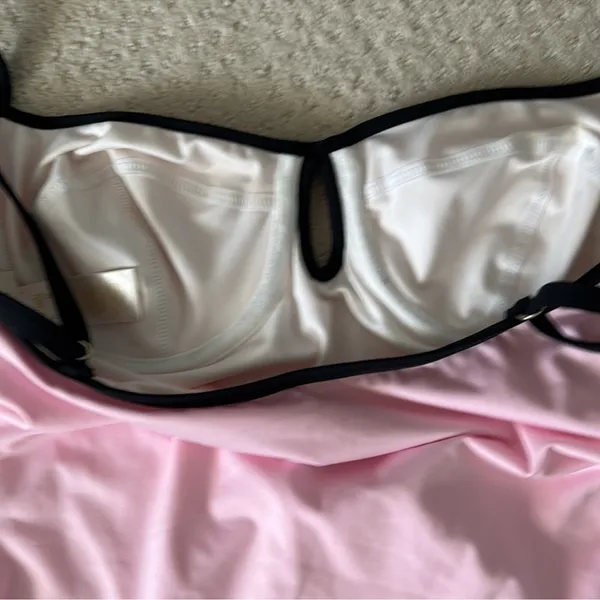 KATE SPADE Pink Underwire One Piece Lined Swimsuit XL - Image 7
