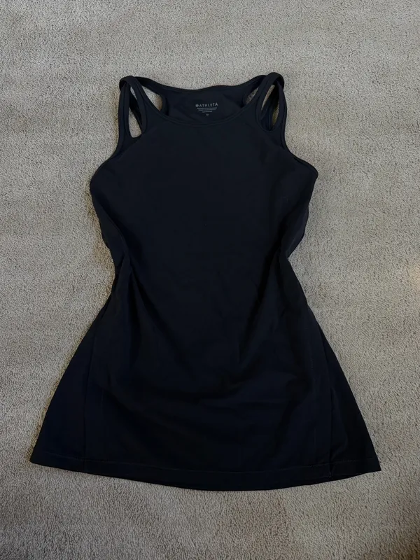 Athleta Black Strappy Athletic Dress – Size Medium - Image 2