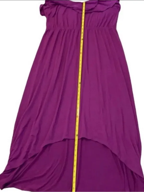Pure Energy Purple Spaghetti Strap Ruffle Maxi Dress - Image 8