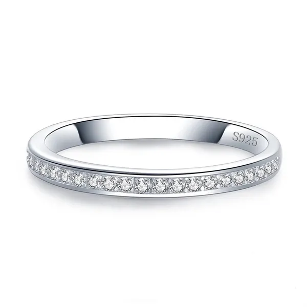 Sterling Silver SIZE 5 925 Stackable Dazzling Cubic Zirconia Ring - Image 5