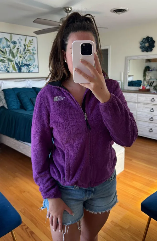 Purple North Face Jacket The Women’s Fleece - Image 2
