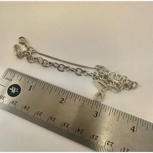 James Avery Sterling silver A monogram bracelet - Image 8