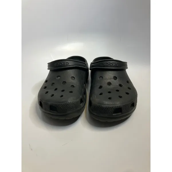 Crocs Classic Clogs Mens 8 Womens 10 Black Good Slip On Water Friendly Shoes - Image 2