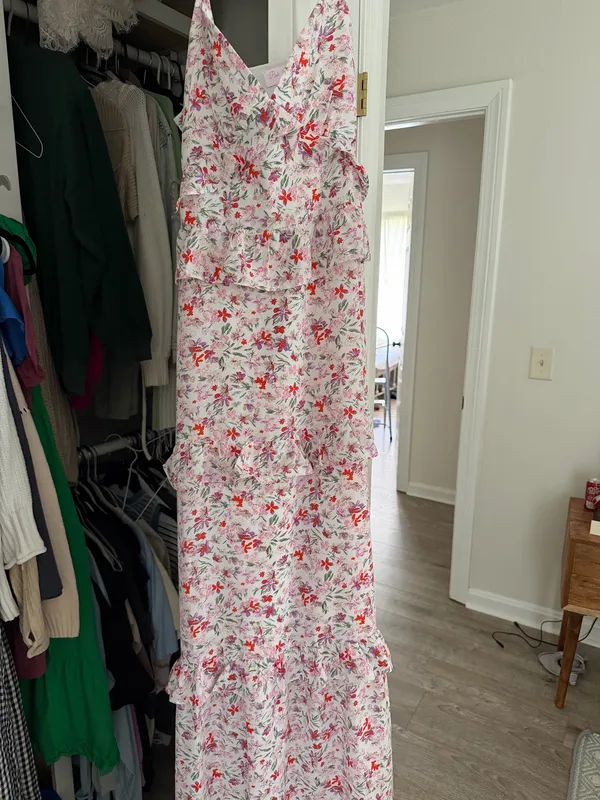Pink Lily Dress Floral - Image 5