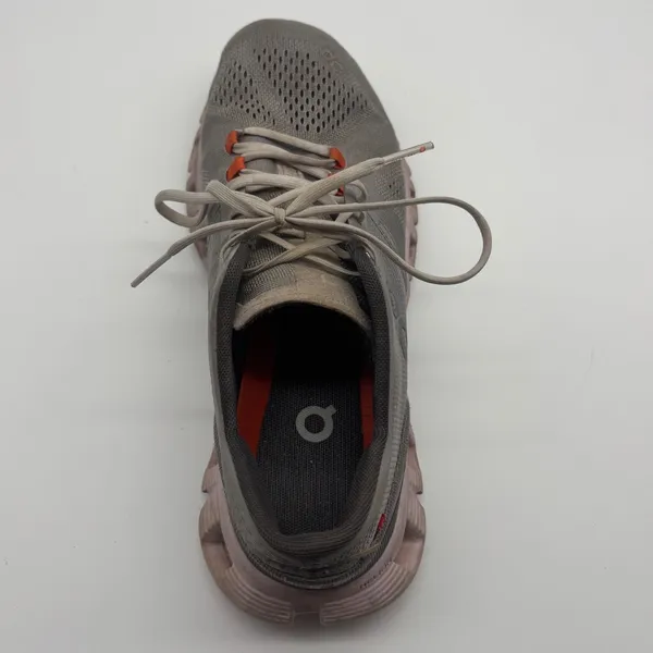 On Cloudstratus Womens Running Shoes Grey Orange Swiss Engineering US 7.5 RIGHT - Image 10