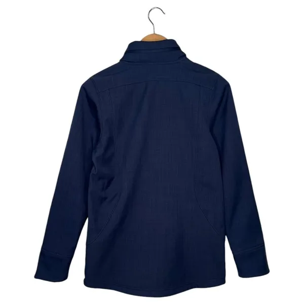 Under Armour Jacket Womens XS Loose ColdGear Pockets Full Zip Hoodie Sporty Blue - Image 2