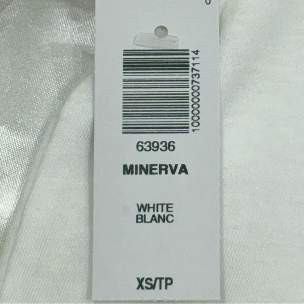 Aritzia Sunday Best Minerva Peplum Top XS White Short Sleeve Chic Spring Minimal - Image 9