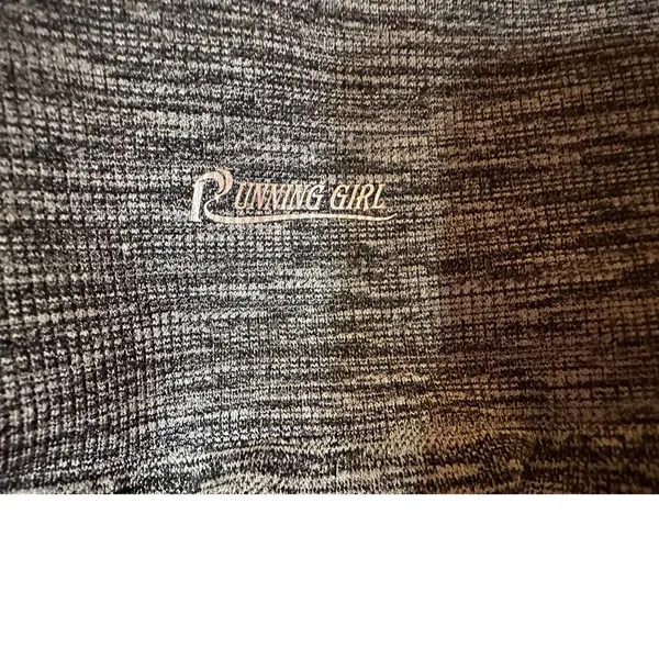 Running Girl Ombre Workout Leggings Gray Green Yoga Pants Athletic Wear‎ - Image 5