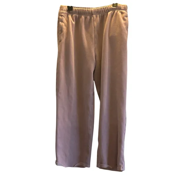 Skims pink sweatpants Large loungewear athletic comfy soft - Image 2