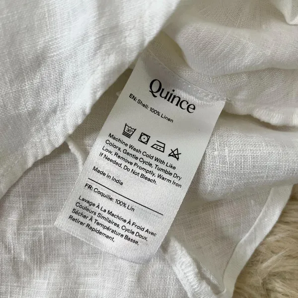 NWT Quince 100% European linen Strapless top White M - Image 5