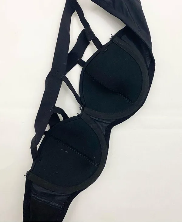Adoreme Eileen Contour Strappy Cage Black Bra 32C - Image 2