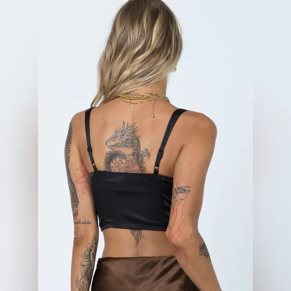 Princess Polly Leonara Top in Black Size 2 - Image 7