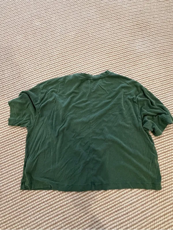 American Eagle Outfitters Forest Green Crop Top - Image 5