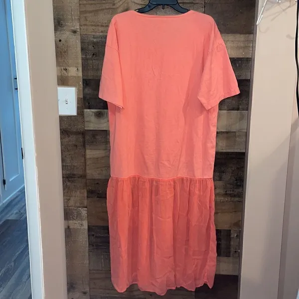 Johnny Was T-Shirt Coral Fish Appliqué Drop Waist Dress - Image 6