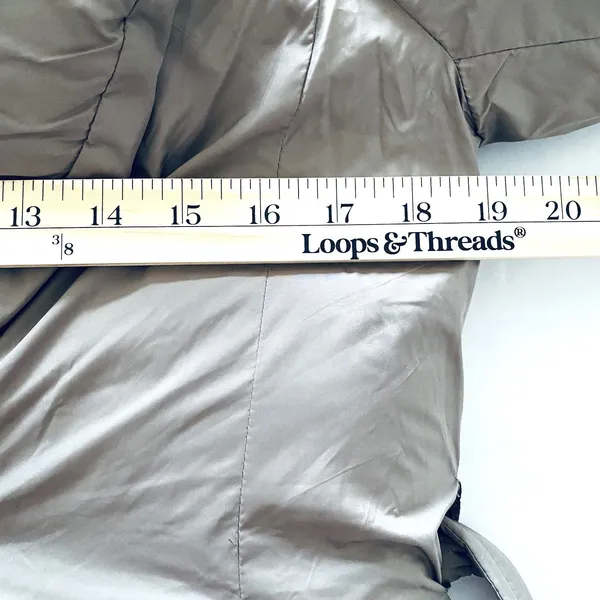 Bernardo Softy Glam Ecoplume Shawl Collar Puffer Jacket Belted Eco Friendly XS - Image 6