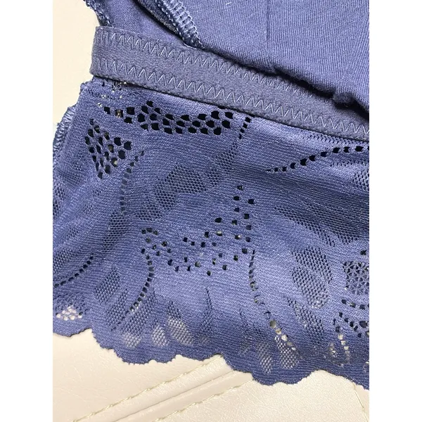 Aerie Navy Lace Cross Back Cut-out Bralette size XL NWOT - Image 6