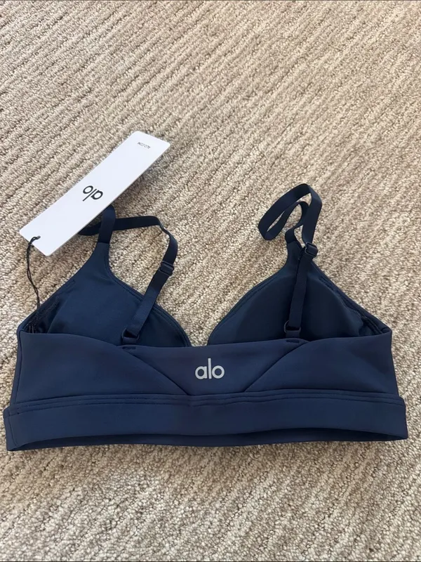 ALO Yoga FINE LINE BRA IN Navy - Image 2