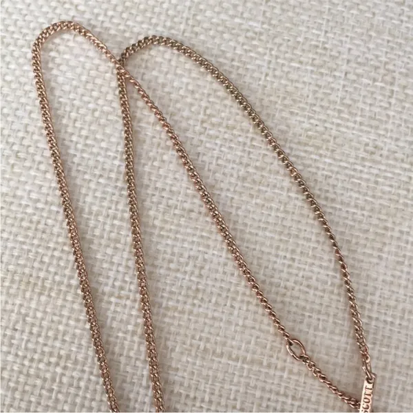 Madison Rose Gold Necklace Pendant Square Charm - Image 5