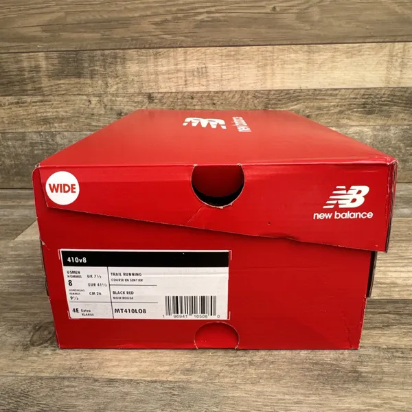 New Balance Men 8, Women 9.5 WIDE 4E Black Orange Sneakers 410v8 Low Trail Shoes - Image 15