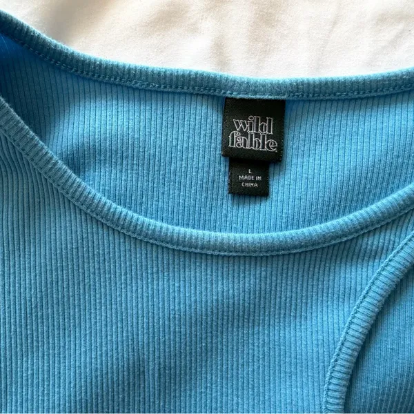 Wild Fable Blue Crop Top - Image 2