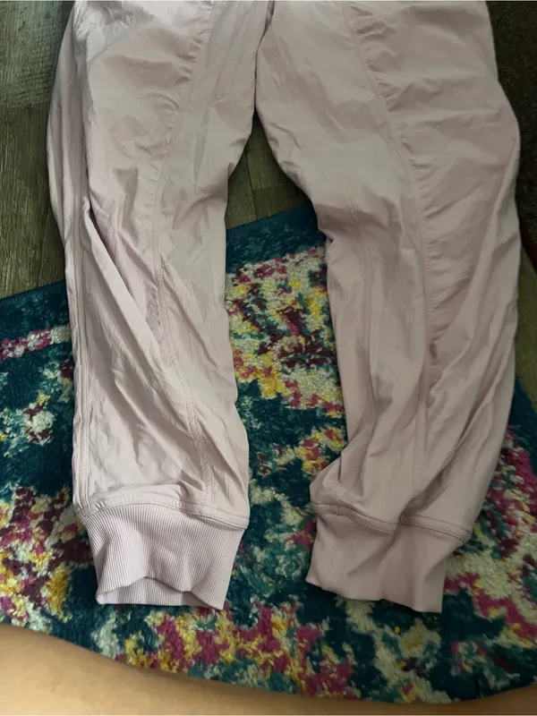 Lululemon Dance Studio Mid Rise Full Length Light Pink Jogger Pants - Image 6
