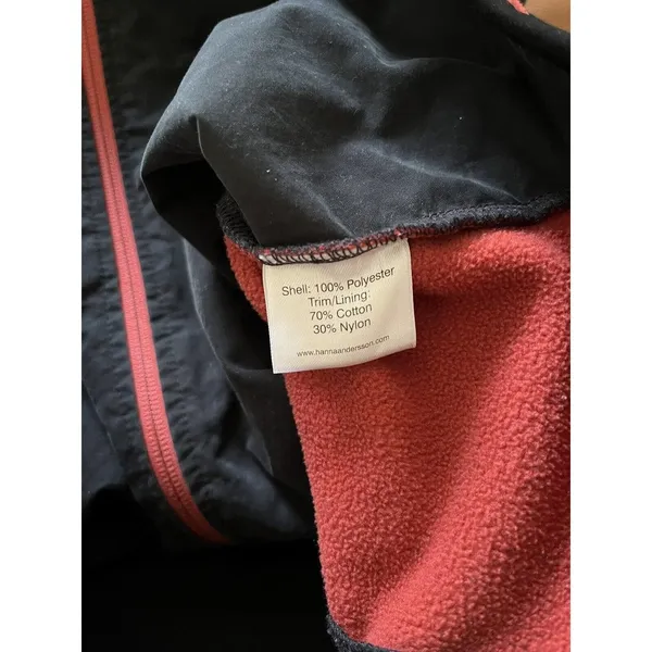 Hanna Andersson Dark Orange Fleece Full Zip Womens Vest Size Medium - Image 5