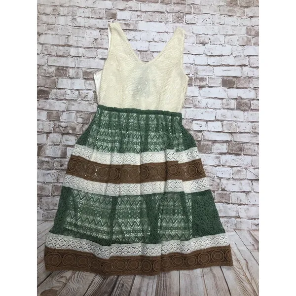 NWT Anthopologie‎ RYU Women's Lace Crochet Trim Sleeveless Feminine Dress Size S - Image 2