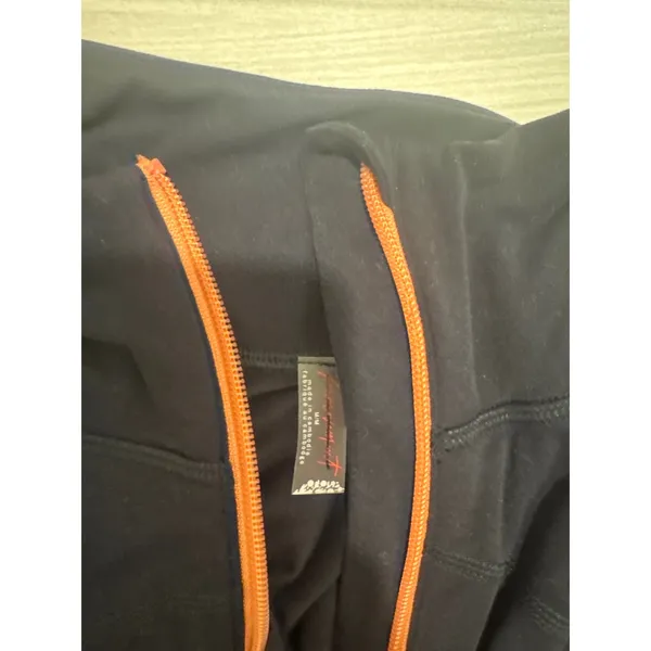Free People FP Movement Womens Quarter Zip Athletic Pullover Black Orange M - Image 4