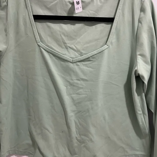 Women's Everyday Soft Long Sleeve Top - All In Motion Fern Green XL - Image 2