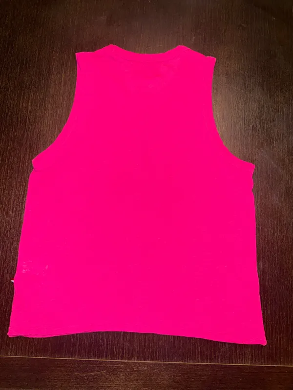 Sol Angeles Hot Pink Ribbed Tank Top - Image 2