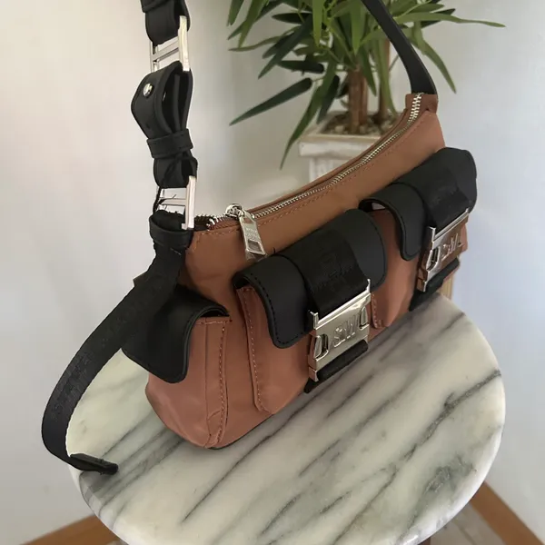 Steve Madden Black / natural Bshift bag purse - Image 3