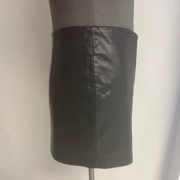 Faux Leather Mini Skirt NWT - Image 4