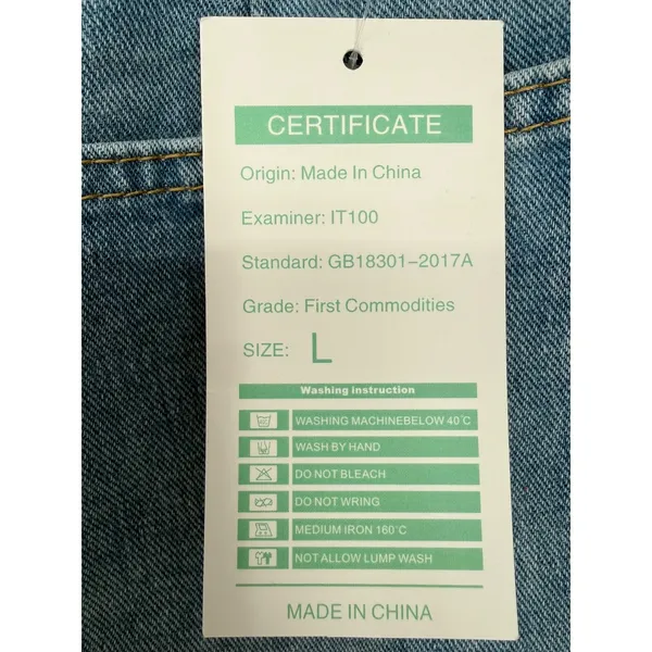 NWT Unbranded Womens Light Wash Barrel Leg Jeans Elastic Waist‎ Blue Size Large - Image 3
