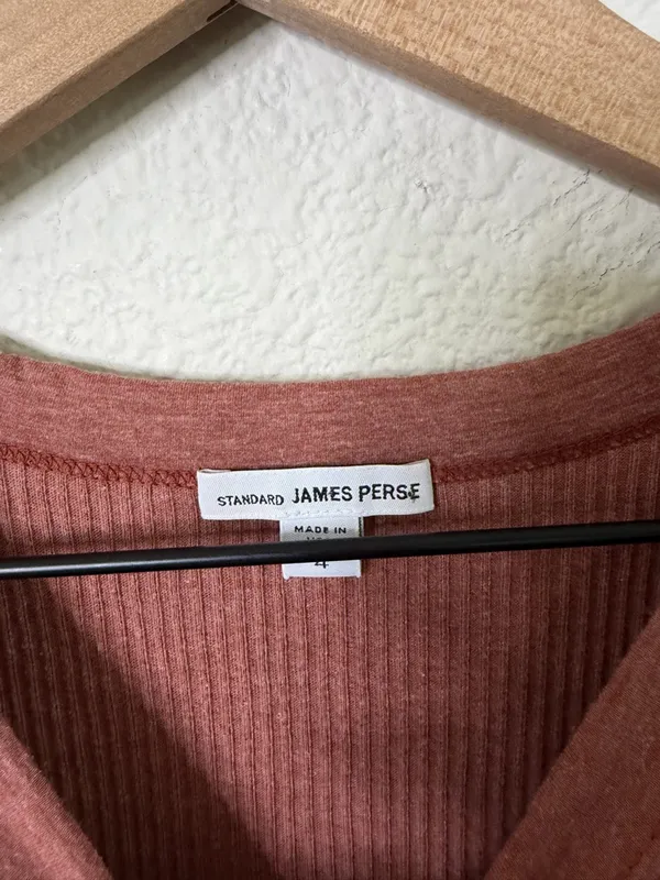 James Perse Sunset Ribbed‎ Tank High Neck Womens Size 5 / US XXL - Image 3