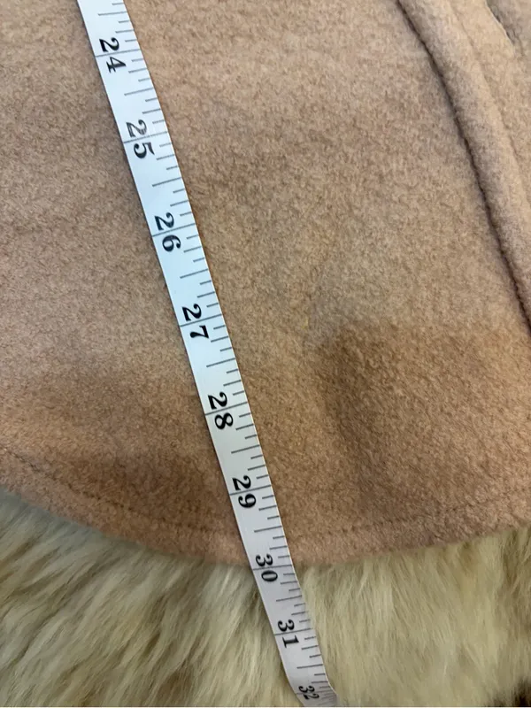 Aritzia Wilfred Cream Tan Teddy Shacket Jacket size XS (oversized) 100% Wool - Image 6