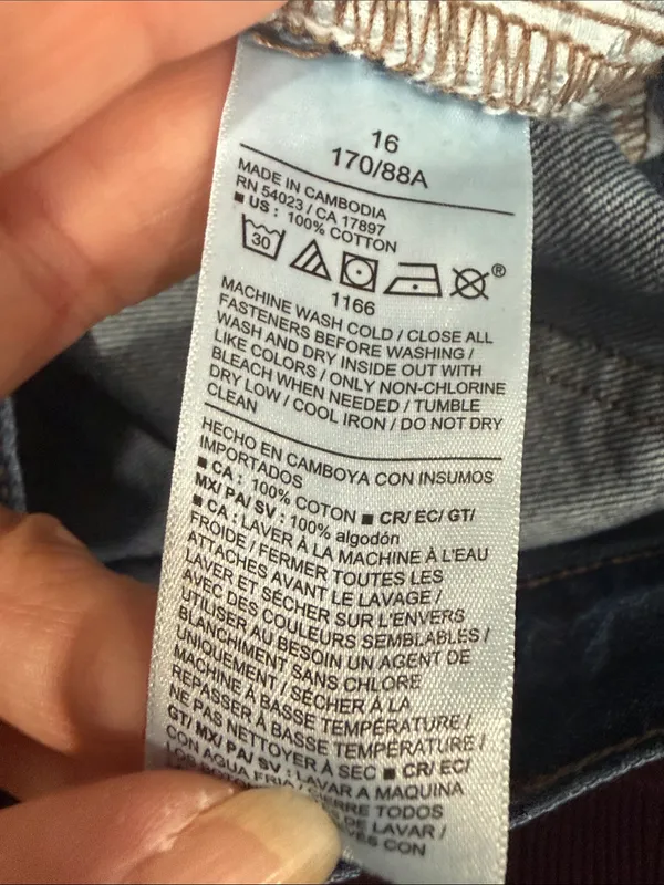 NWT OLD NAVY Mid Rise WOW Baggy Wide Leg Blue Jeans Size 16 - Image 10