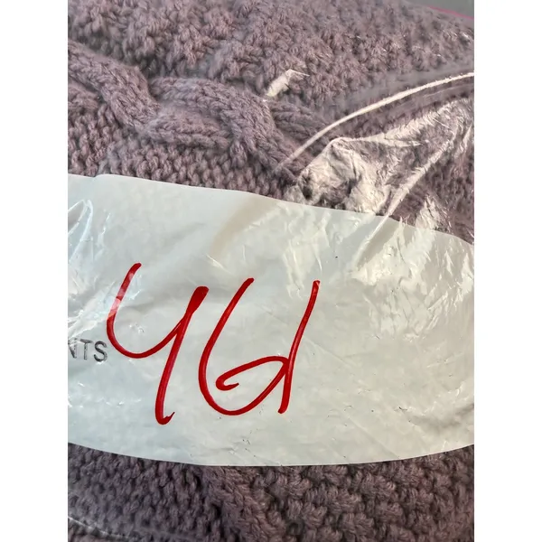 Wild Fable Womens Medium Mauve Purple Cable Knit Cropped High Low Sweater - Image 6