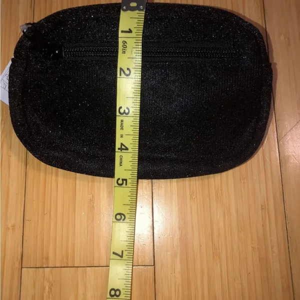 Black Glitter Fanny Pack NEW NWT - Image 5
