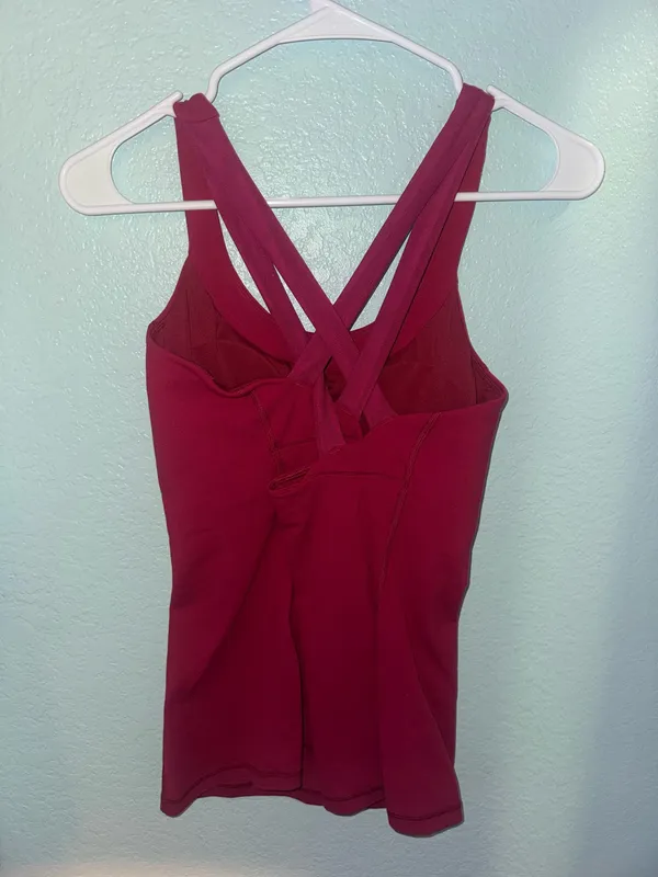 Maroon Lululemon Tank Top - Image 2